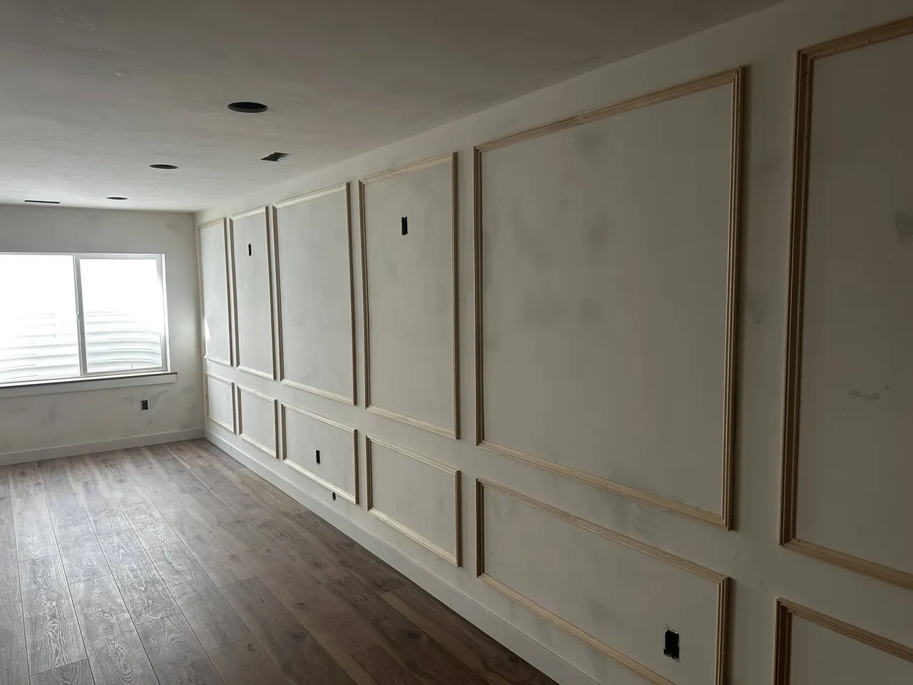 Custom Wainscoting Wall — Before